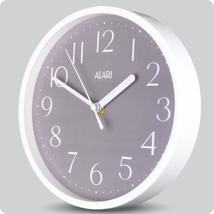 Jam Dinding Analog Polos Minimalis Alari Abu JDALARAL1252-1668ABU
