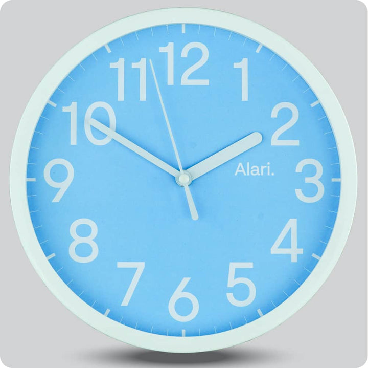 Jam Dinding Analog Polos Minimalis Alari Biru JDALARAL1113-1668BIR