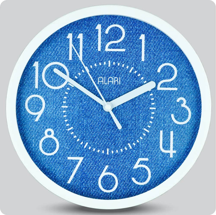 Jam Dinding Analog Polos Minimalis Alari Light Blue JDALARAL1211-1668LBLU