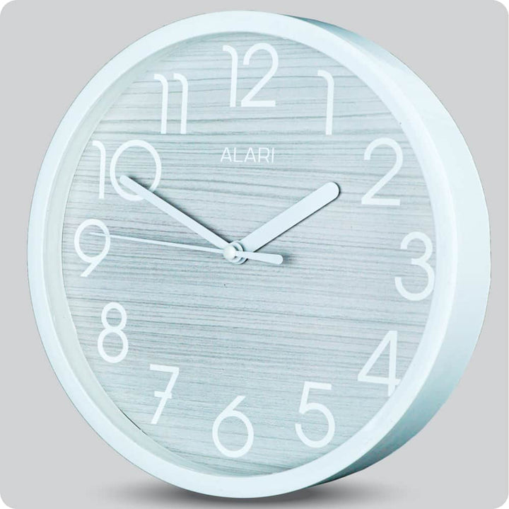 Jam Dinding Analog Polos Minimalis Alari Abu-Abu JDALARAL1288-1668ABU