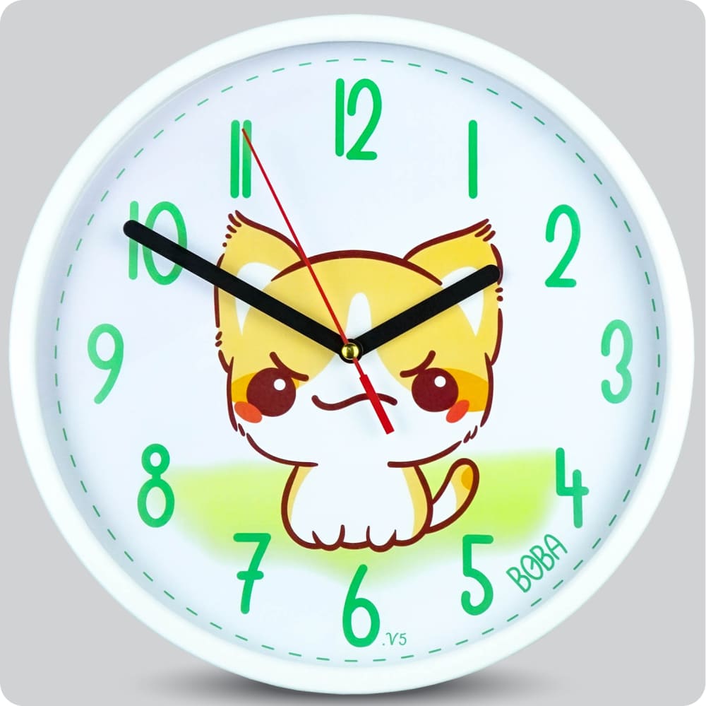 Jam Dinding Analog Karakter Anak Boba V5 25 Cm JDBOBABB1106-168LV5