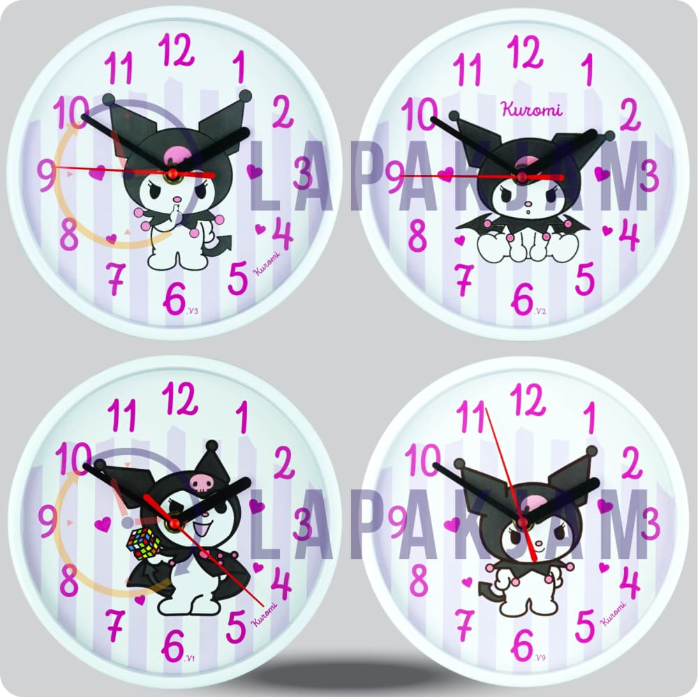 Jam Dinding Analog Karakter Anak Non Kuromi V9 JDNONNN2223-1668KURV9