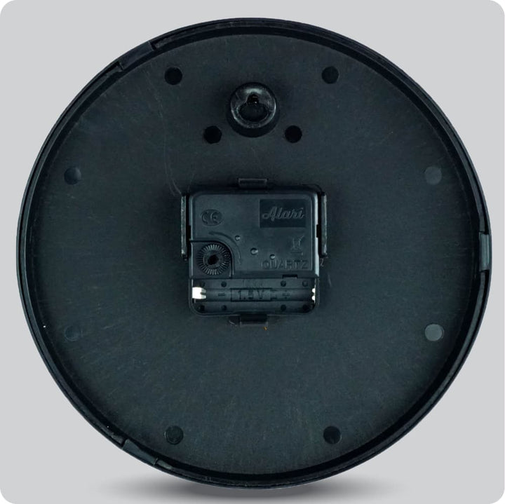 Jam Dinding Analog Polos Minimalis Alari Hitam Abu JDALARAL1236-1668HITABU