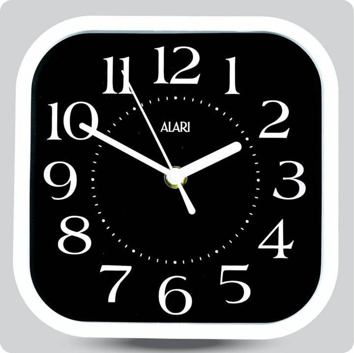 Jam Dinding Analog Polos Minimalis Alari Hitam JDALARAL1246-5454HIT