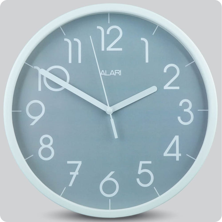 Jam Dinding Analog Polos Minimalis Alari Abu 25 Cm JDALARAL1112-168LABU