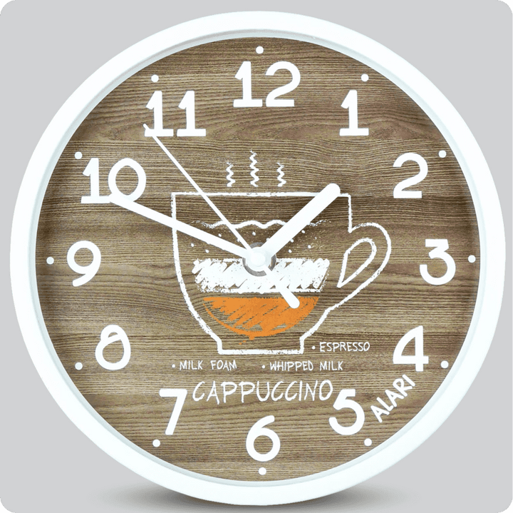 Jam Dinding Analog Motive/Pattern Alari Cappuccino Abu Tua JDALARAL1195-1668CAP
