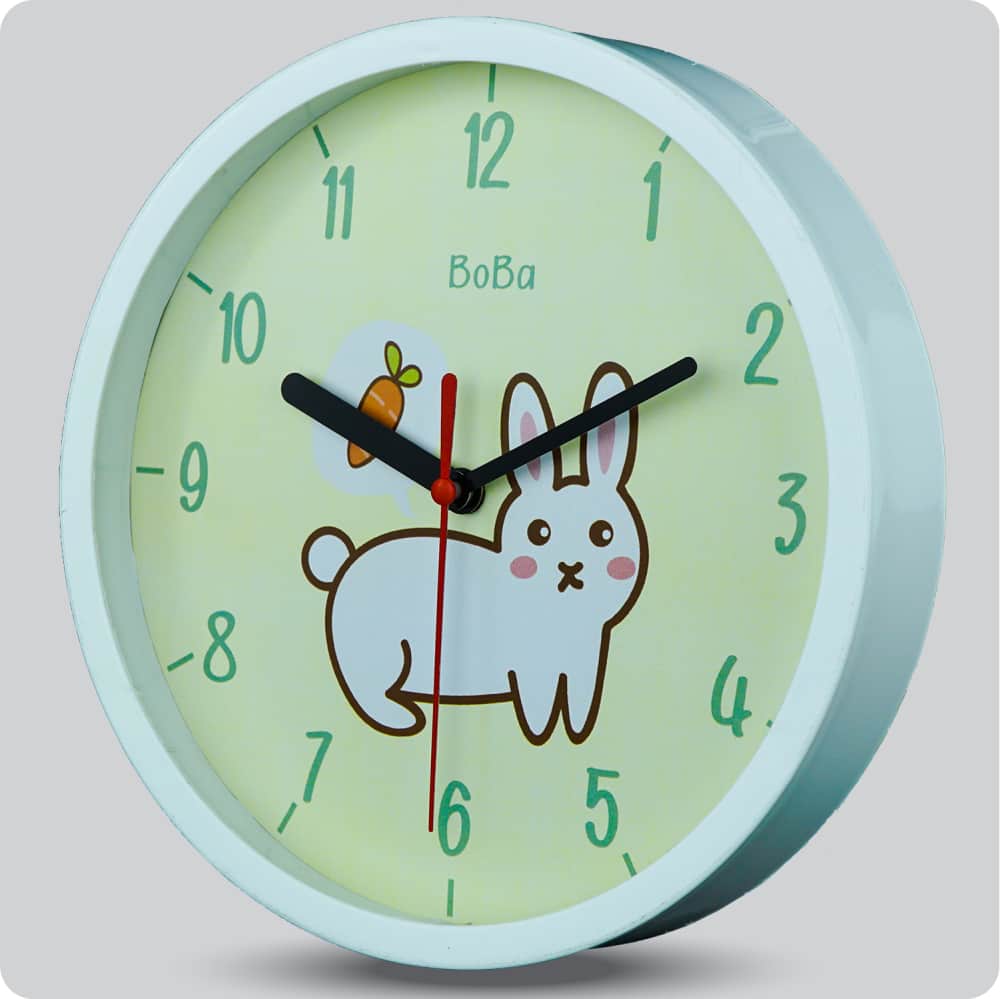 Jam Dinding Analog Animal Boba Kelinci JDBOBAFABB1111KEL