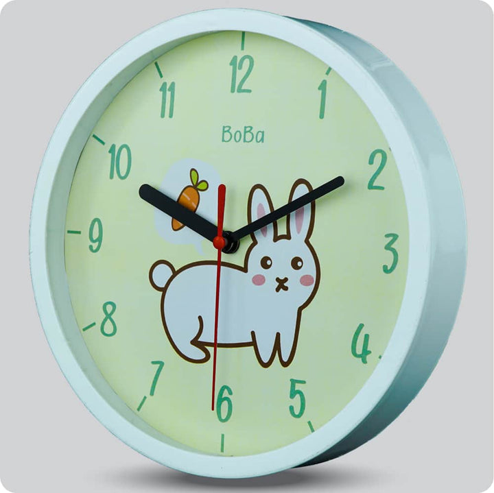 Jam Dinding Analog Animal Boba Kelinci JDBOBAFABB1111KEL