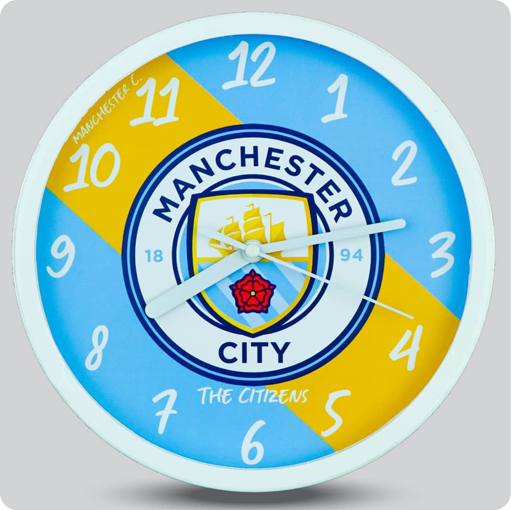 Jam Dinding Analog Bola No Brand Manchester City JDBOLNN3368MAC