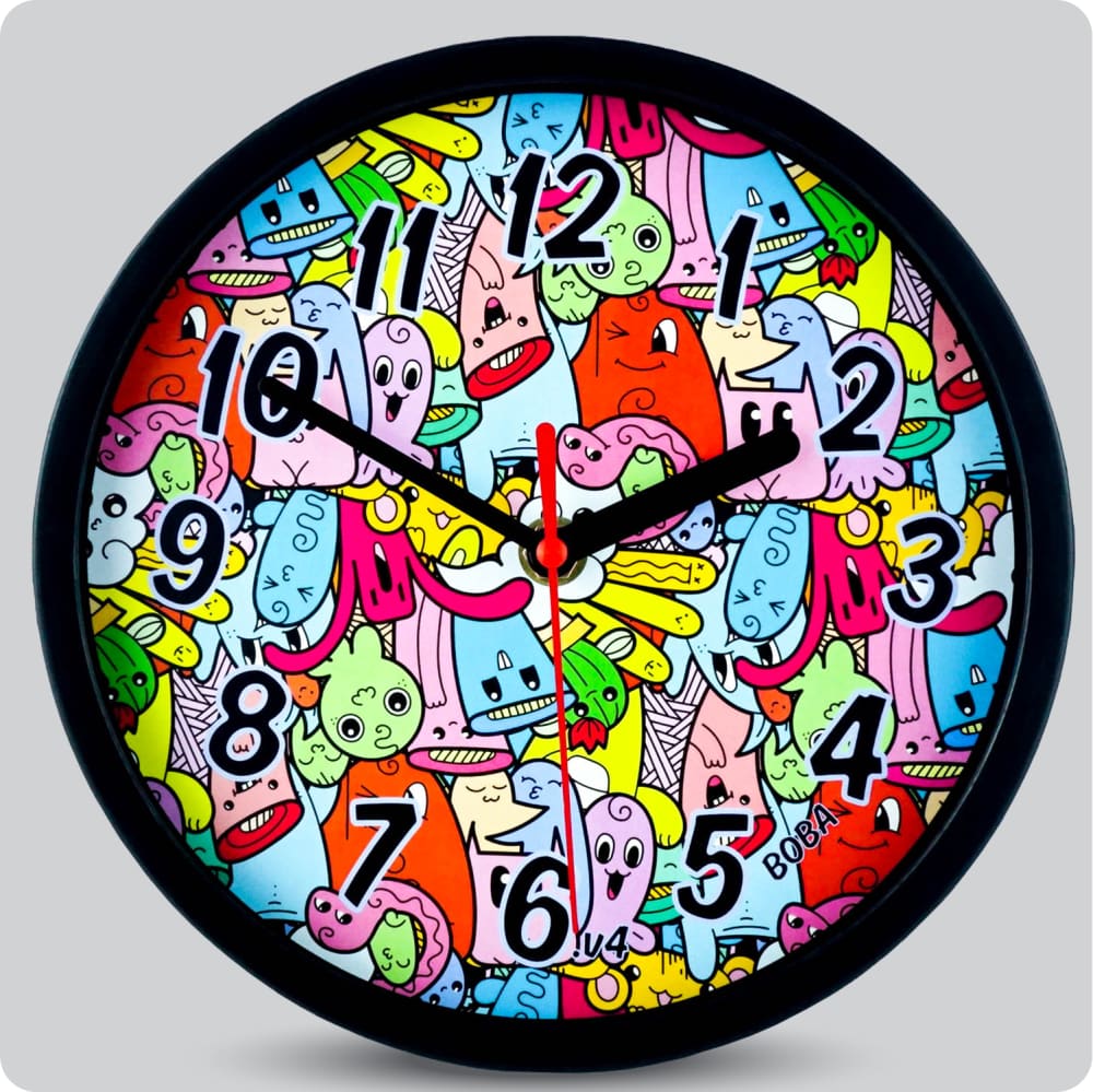 Jam Dinding Analog Karakter Anak Boba v4 JDBOBABB1107-1668SEAV4