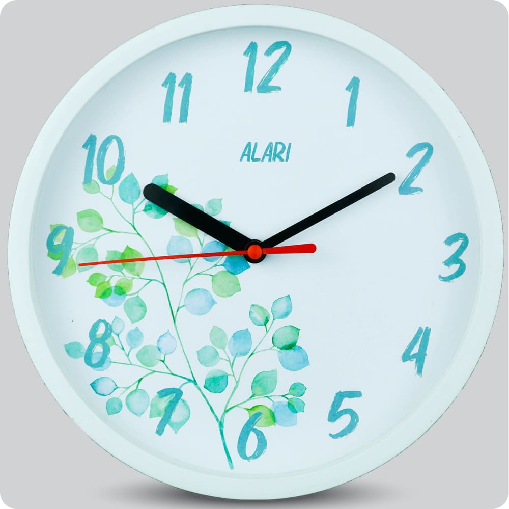 Jam Dinding Analog Bunga Alari White JDALARAL6363D1WHI