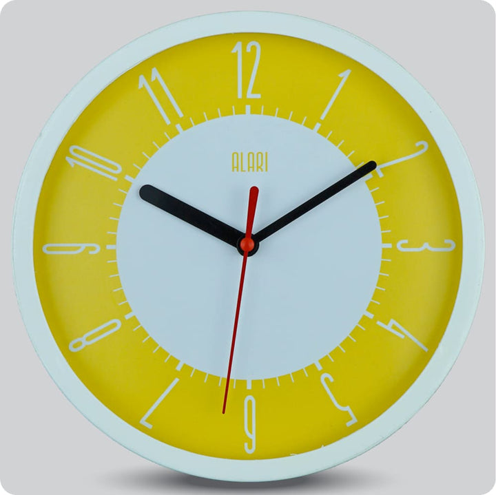 Jam Dinding Analog Polos Minimalis Alari Orange JDALARAL1187ORA