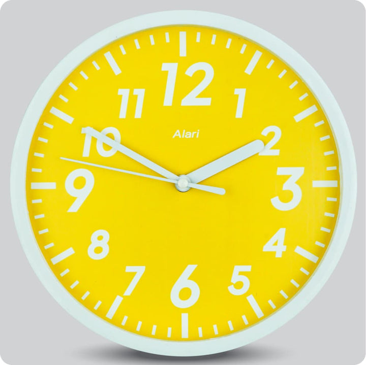 Jam Dinding Analog Polos Minimalis Alari Orange JDALARAL1278-1668ORA