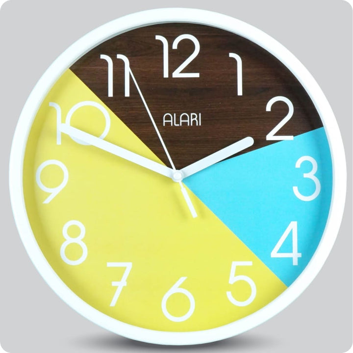 Jam Dinding Analog Polos Minimalis Alari Coklat Tua 25 Cm JDALARAL1210-168LCOKTUA