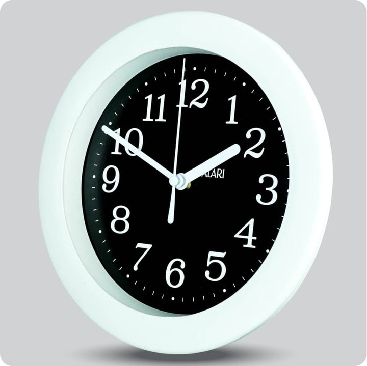 Jam Dinding Analog Polos Minimalis Alari Hitam JDALARAL1243-805HIT