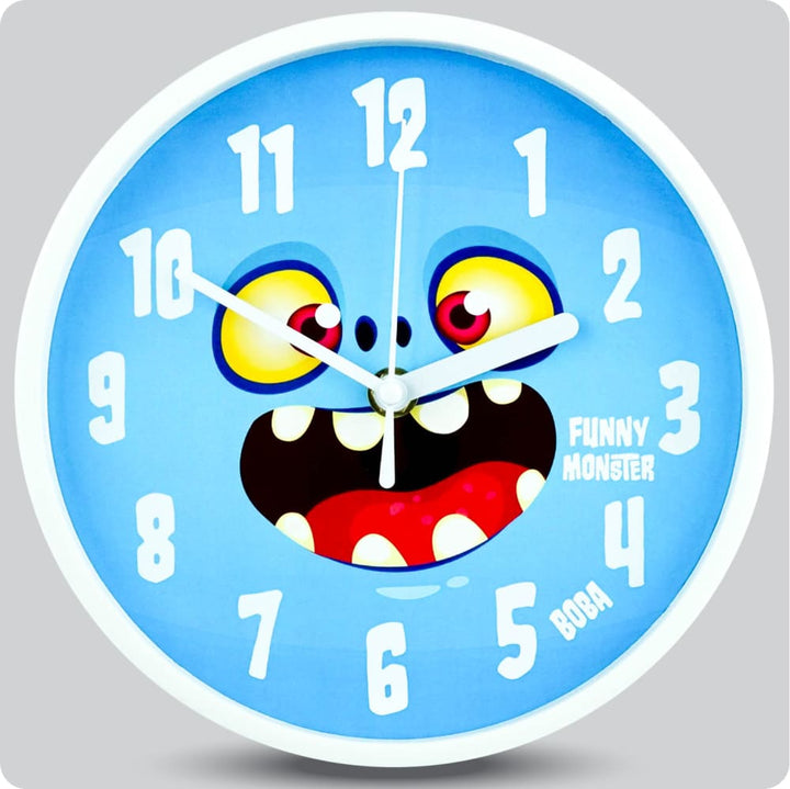 Jam Dinding Analog Karakter Anak Boba Face Blue JDBOBABB1103-1668FBLU