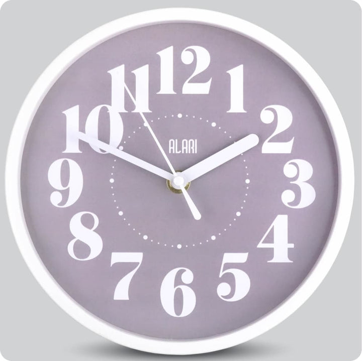 Jam Dinding Analog Polos Minimalis Alari Abu JDALARAL1251-1668ABU