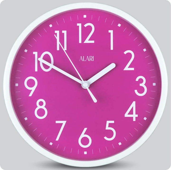 Jam Dinding Analog Polos Minimalis Alari Ungu JDALARAL1163-1668UNG