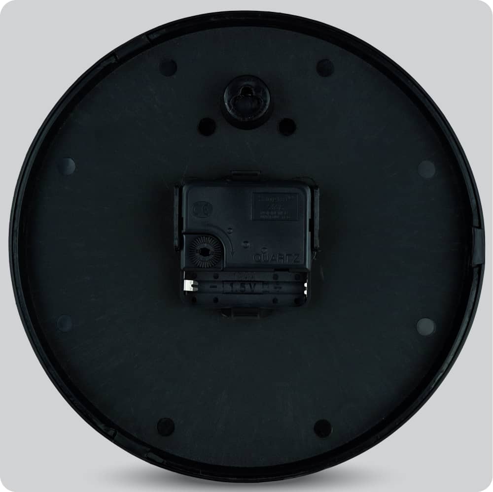 Jam Dinding Analog Polos Minimalis Alari Hitam Abu JDALARAL1191HITBU