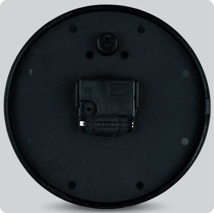 Jam Dinding Analog Polos Minimalis Alari Hitam Abu JDALARAL1191HITBU