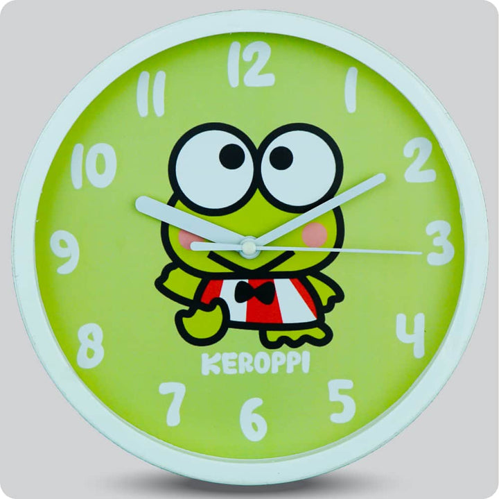 Jam Dinding Analog Karakter Anak No Brand Keroppi Hijau JDKARNN1101KRHIJ