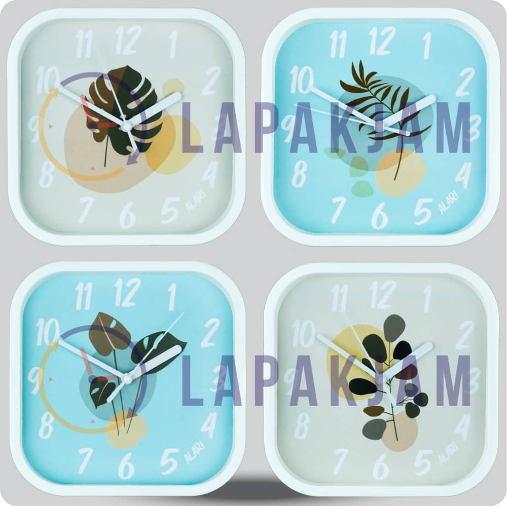 Jam Dinding Analog Bunga Alari Pilea JDALARAL6788-5454PIL