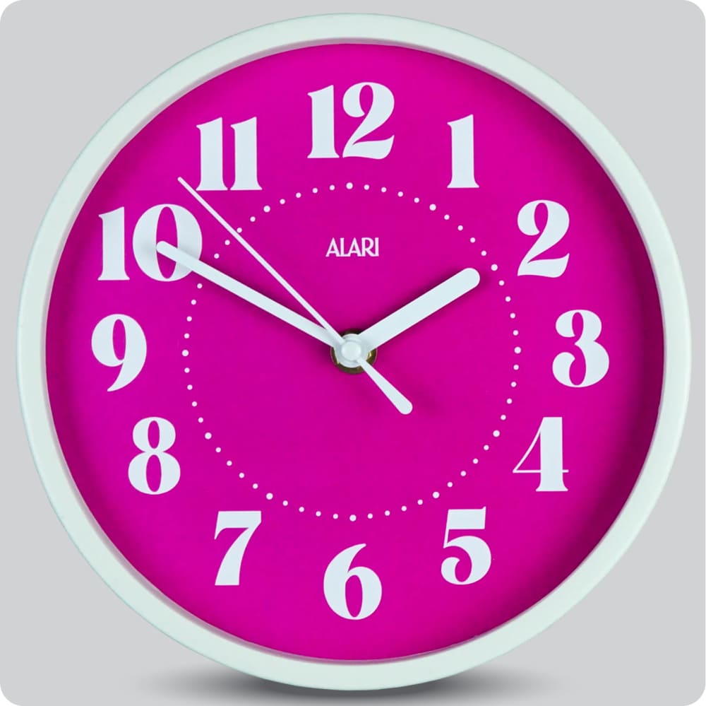 Jam Dinding Analog Polos Minimalis Alari Ungu JDALARAL1190-1668UNG