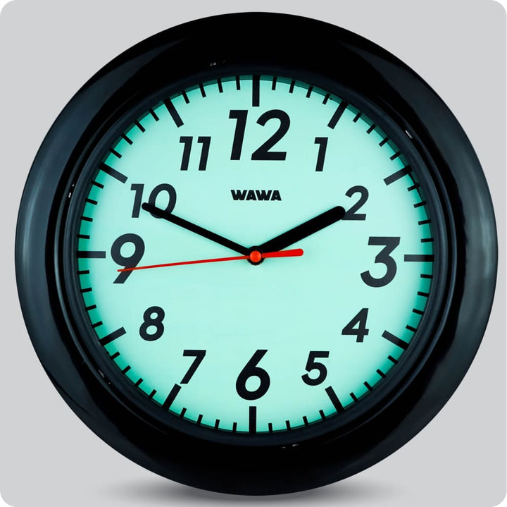 Jam Dinding Analog Polos Minimalis Wawa Green JDWAWAWW1122-888GRN