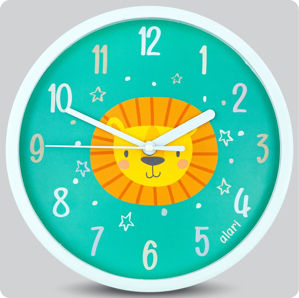 Jam Dinding Analog Karakter Anak Alari Lion JDALARAL1919LIO