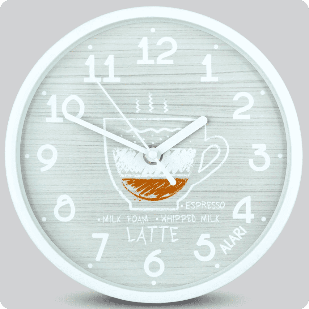 Jam Dinding Analog Motive/Pattern Alari Abu Muda Latte JDALARAL1195-1668LAT