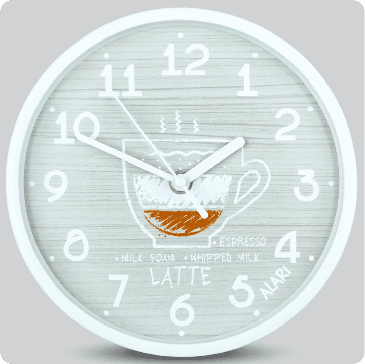 Jam Dinding Analog Motive/Pattern Alari Abu Muda Latte JDALARAL1195-1668LAT