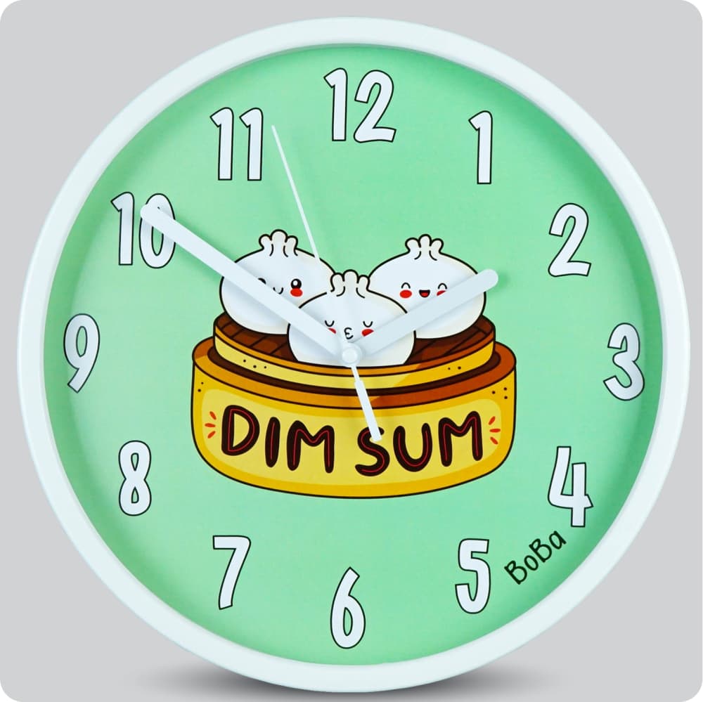 Jam Dinding Analog Karakter Anak Boba Dimsum 25 Cm JDBOBABB1117-168LDIM
