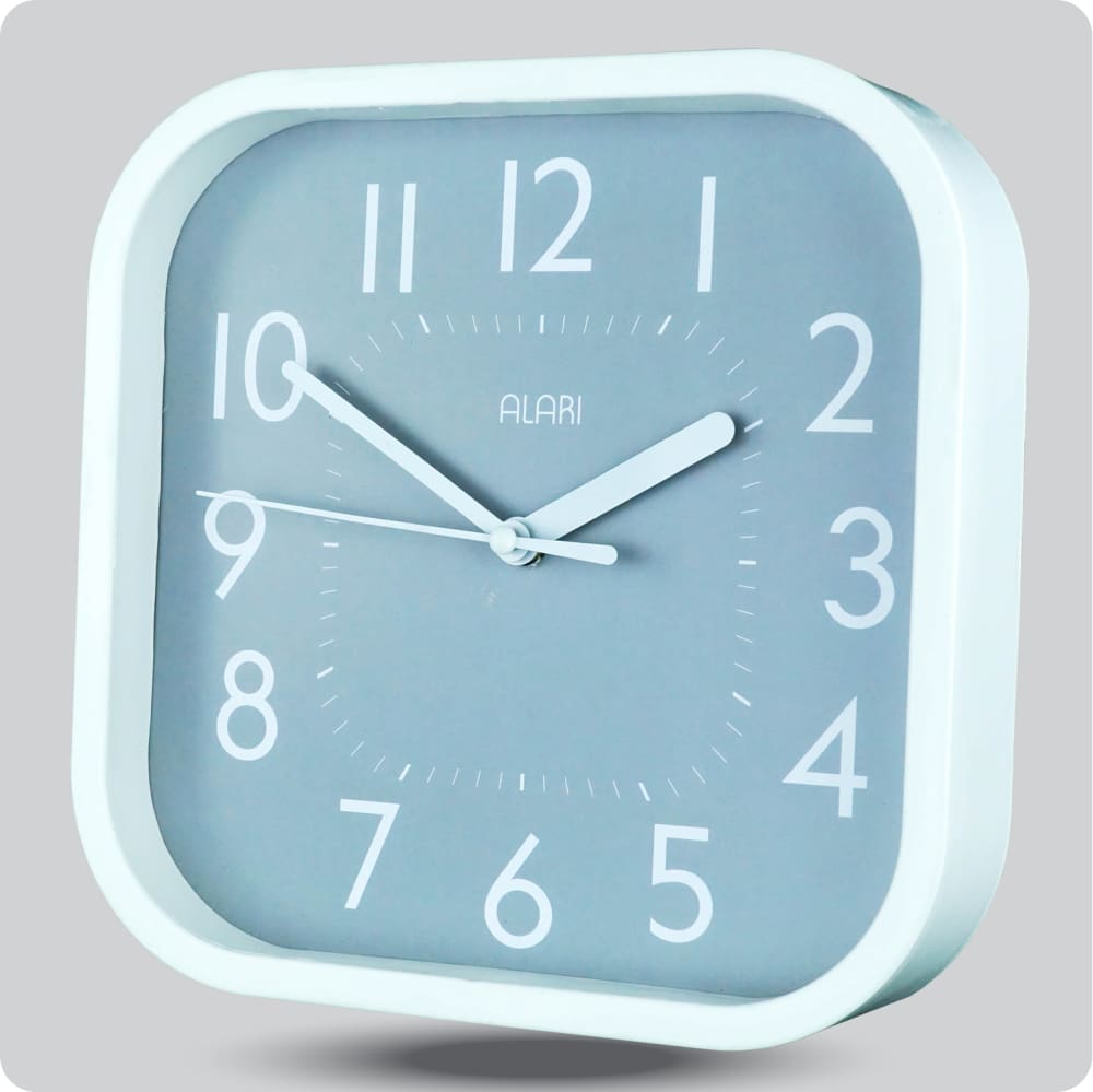 Jam Dinding Analog Polos Minimalis Alari Abu JDALARAL1209-5454ABU