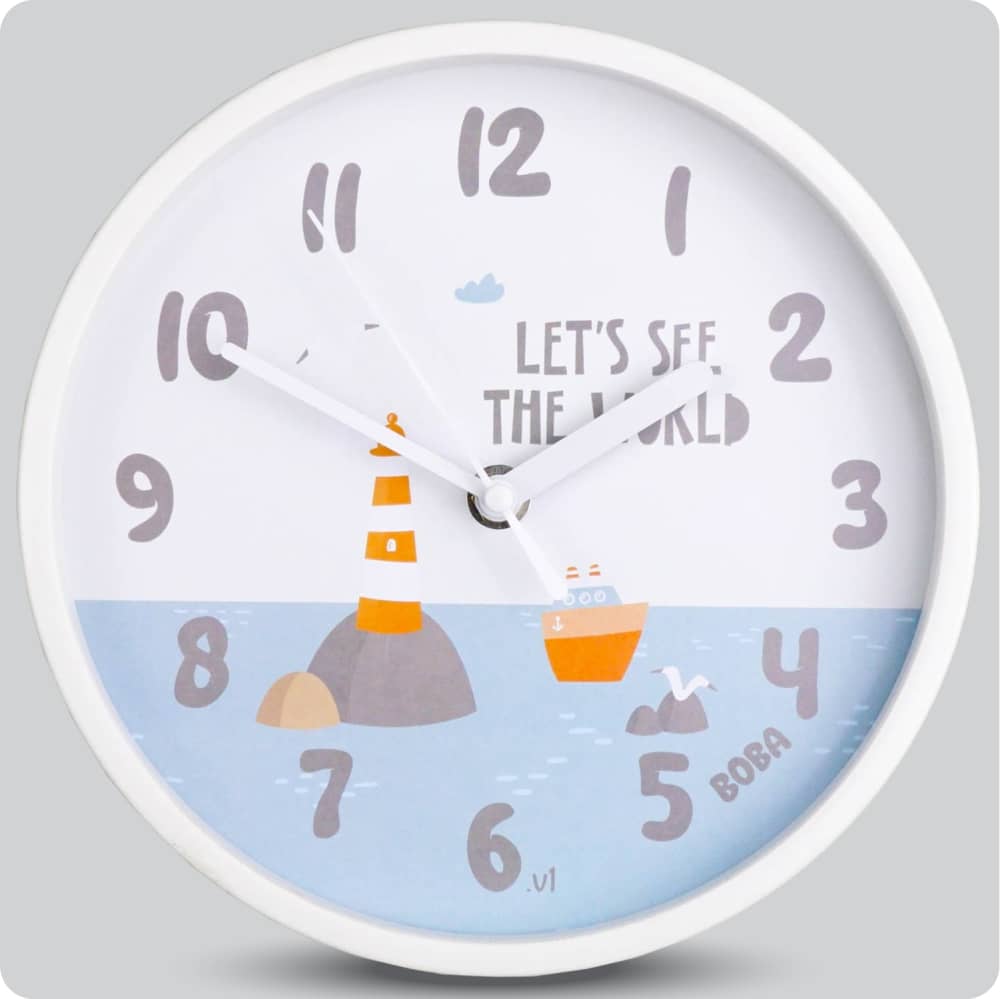 Jam Dinding Analog Karakter Anak Boba The World JDBOBABB1160-1668LSE