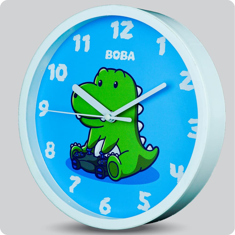 Jam Dinding Analog Animal Boba Dino Play Game JDBOBADMBB1118DPG