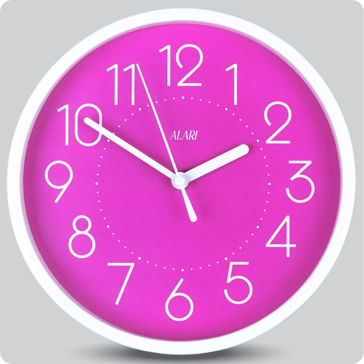 Jam Dinding Analog Polos Minimalis Alari Ungu JDALARAL1166-1668UNG