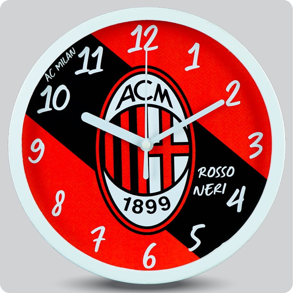 Jam Dinding Analog Bola No Brand AC Milan JDBOLNN3368ACM