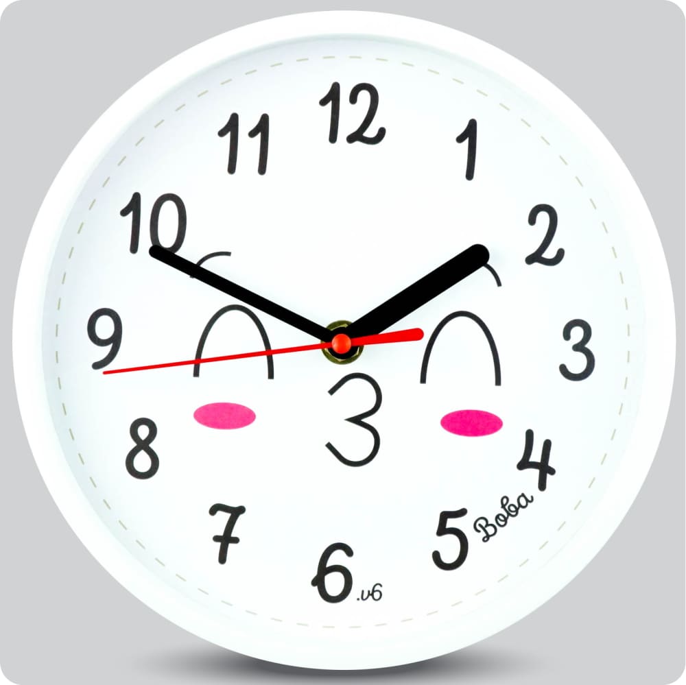 Jam Dinding Analog Karakter Anak Boba V6 JDBOBABB1104-1668EMOV6