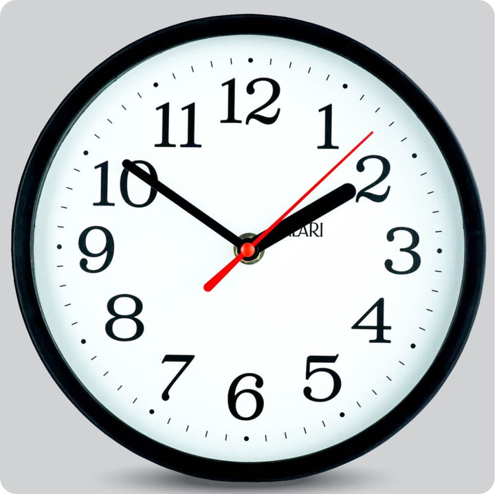 Jam Dinding Analog Polos Minimalis Alari Putih JDALARAL1243-1668PUT