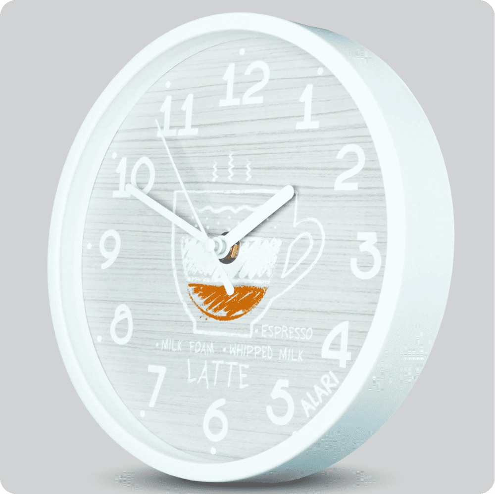 Jam Dinding Analog Motive/Pattern Alari Abu Muda Latte JDALARAL1195-1668LAT
