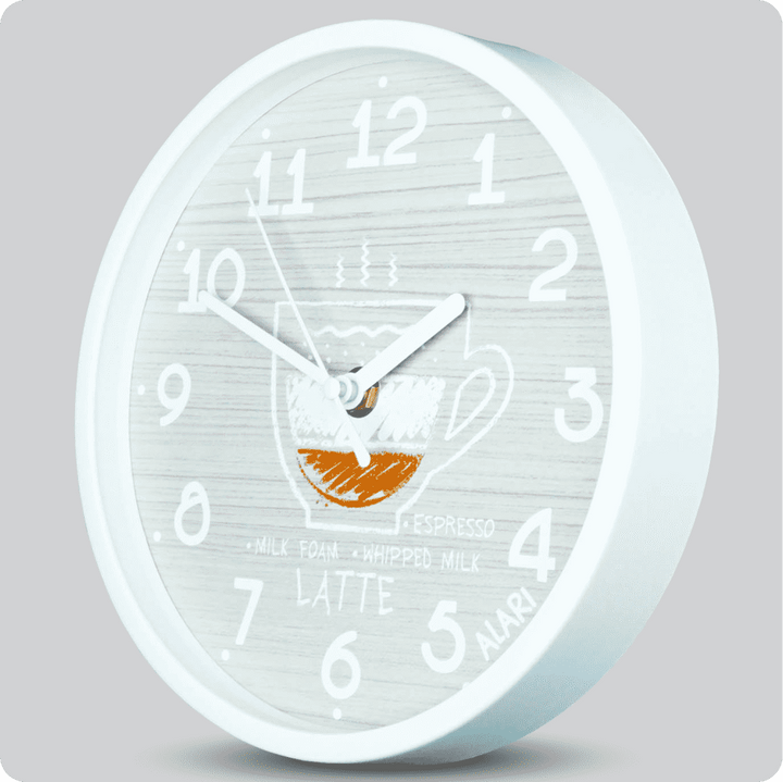 Jam Dinding Analog Motive/Pattern Alari Abu Muda Latte JDALARAL1195-1668LAT