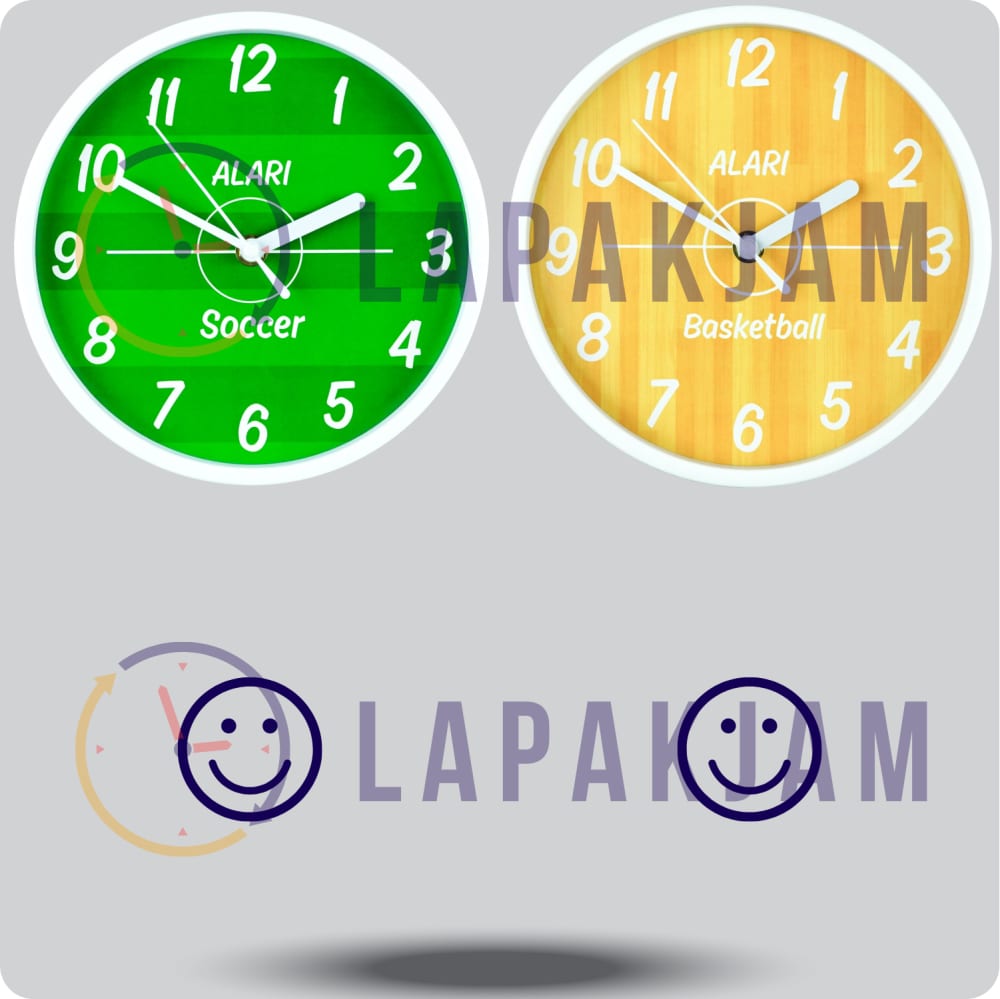 Jam Dinding Analog Olahraga Sporty Alari Basketball JDALARAL1235-1668BSBAL