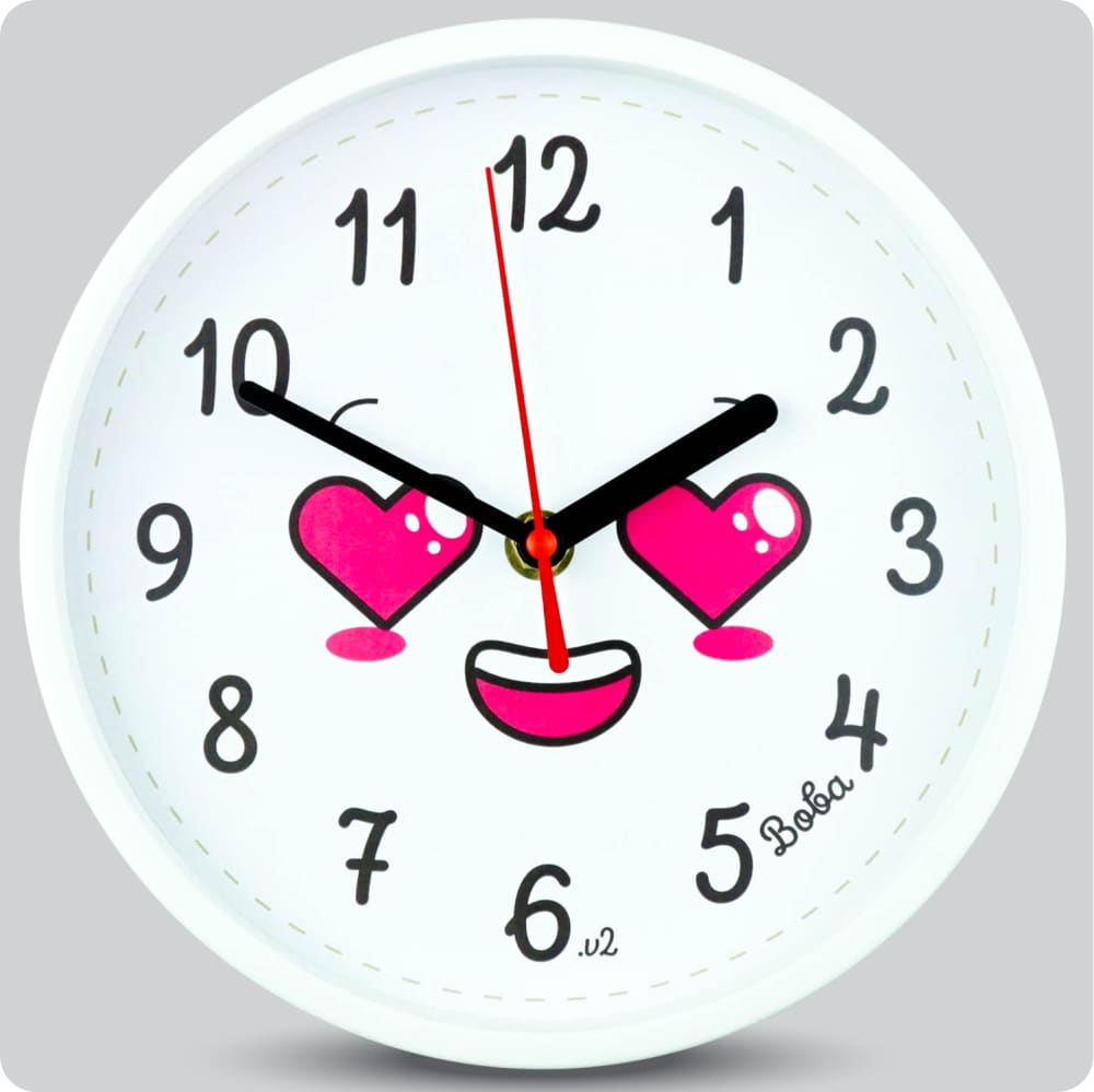 Jam Dinding Analog Karakter Anak Boba V2 JDBOBABB1104-1668EMOV2