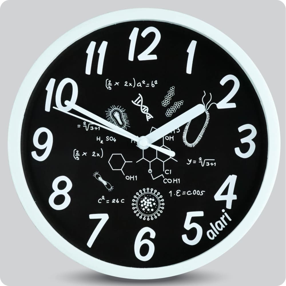 Jam Dinding Analog Karakter Anak Alari Biology JDALARAL1229-1668BIO