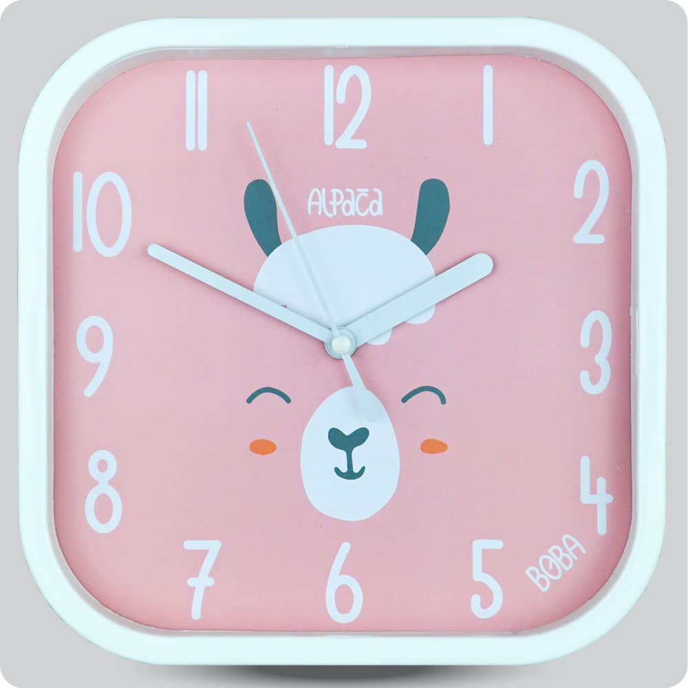 Jam Dinding Analog Animal Boba Alpaca JDBOBABB1515-5454ALPA