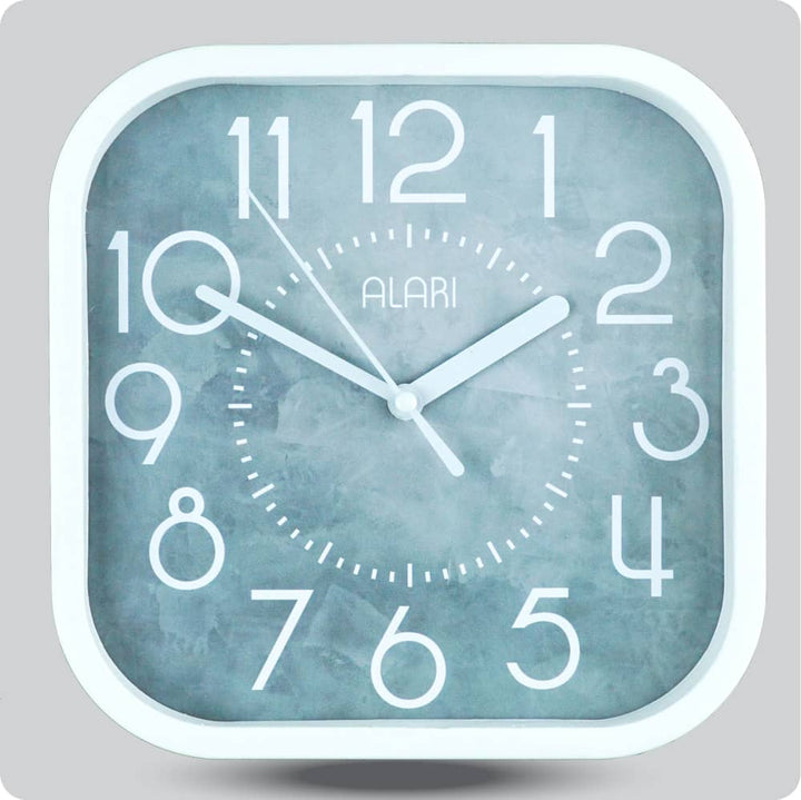 Jam Dinding Analog Polos Minimalis Alari Abu Tua JDALARAL1217-5454ATU