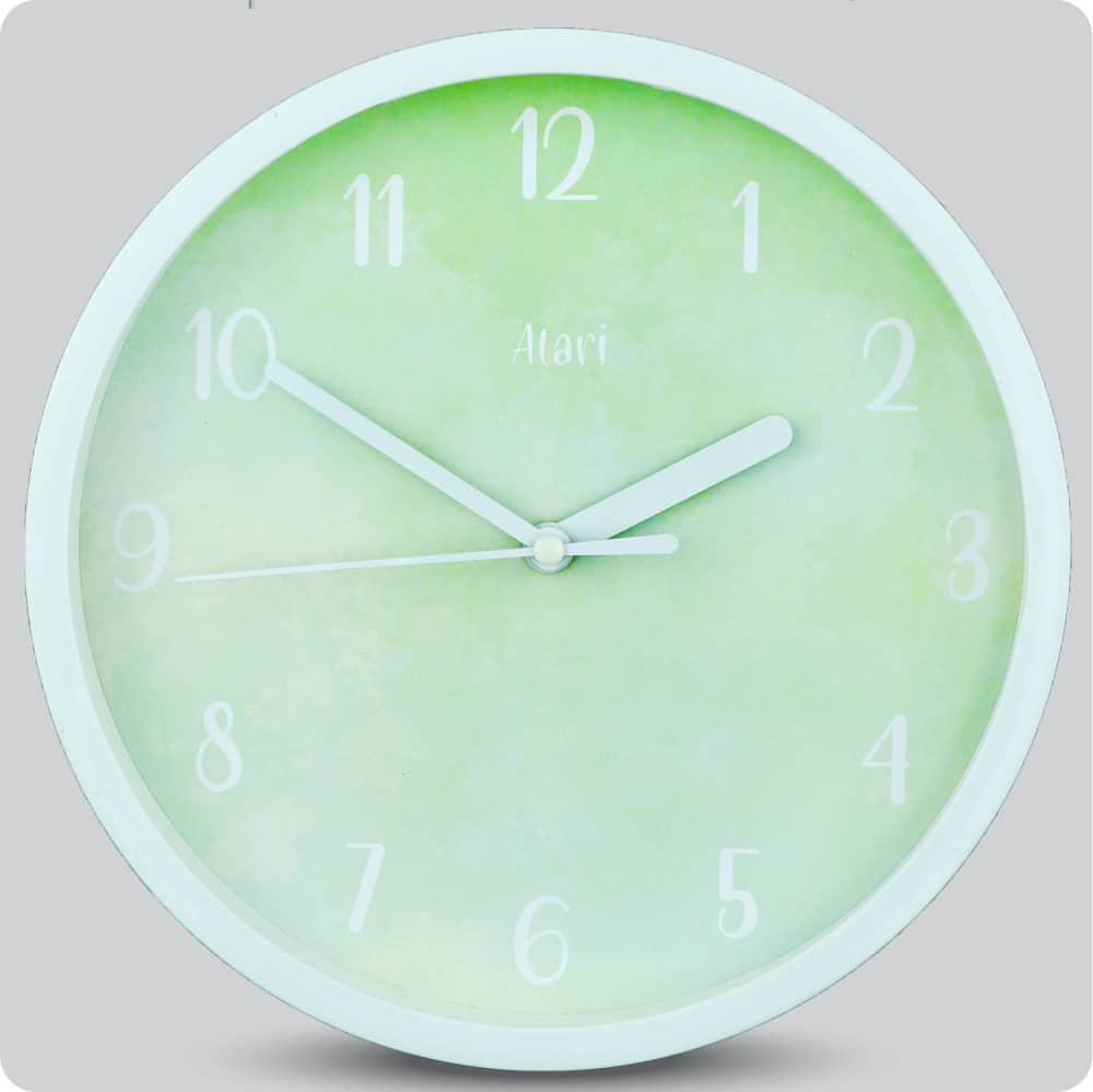 Jam Dinding Analog Bunga Alari Green JDALARAL6111F3GRN