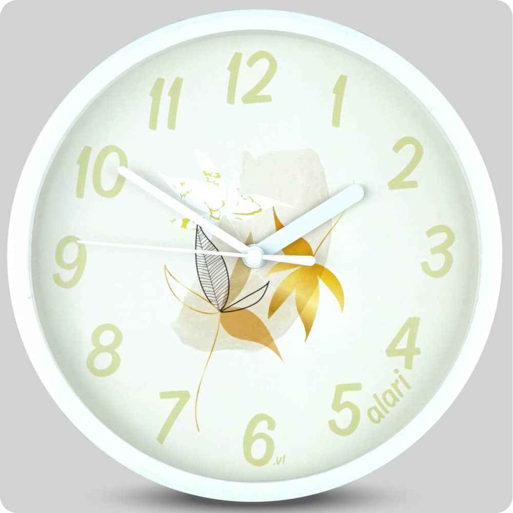 Jam Dinding Analog Bunga Alari V1 JDALARAL1234-1668V1