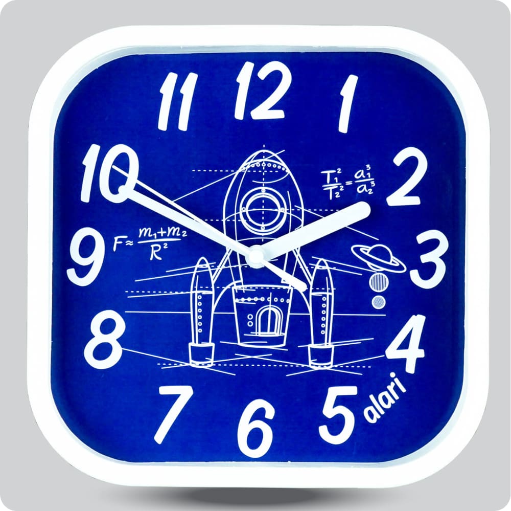 Jam Dinding Analog Karakter Anak Alari Rocket Scientist JDALARAL1229-5454ROC