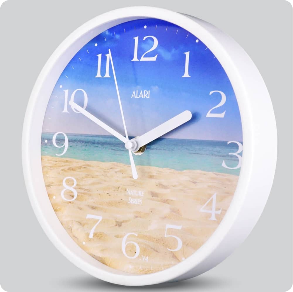 Jam Dinding Analog Rustic/Shabby Chic Alari Peaceful Beach JDALARAL1161-1668PBE